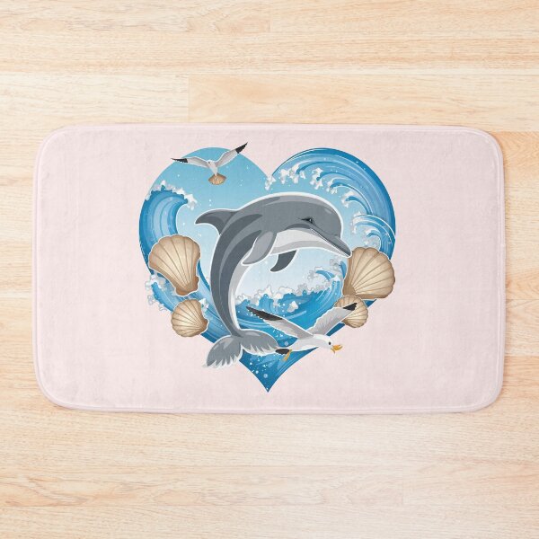 Item preview, Dolphin In Heart designed and sold by Itsheartshop.