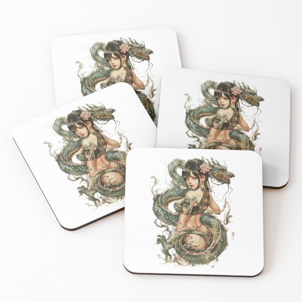 Item preview, Highly Detailed Japanese Tattoo Style Art designed and sold by Lucy Goosy Art.