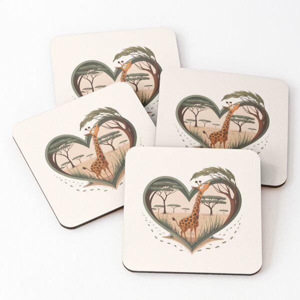 Item preview, Giraffe In Heart designed and sold by Itsheartshop.