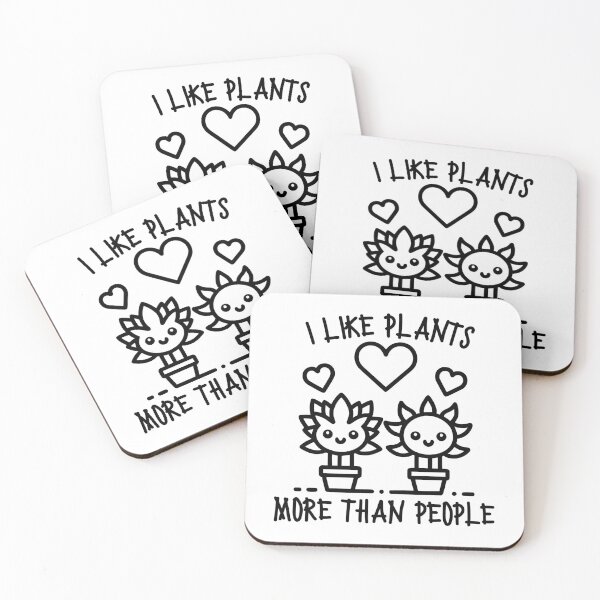 Item preview, I Like Plants More Than People designed and sold by PeelZinc.