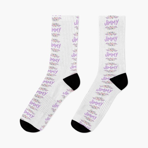 Item preview, Purple Flower Jimmy Name Label designed and sold by NormadWorld.