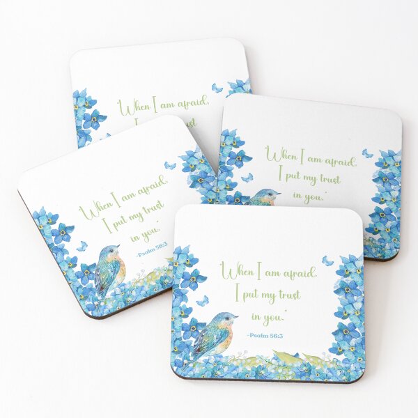 Item preview, "When I am afraid, I put my trust in you." Psalm 56:3 JW 2024 Year Text designed and sold by Kishaprints.