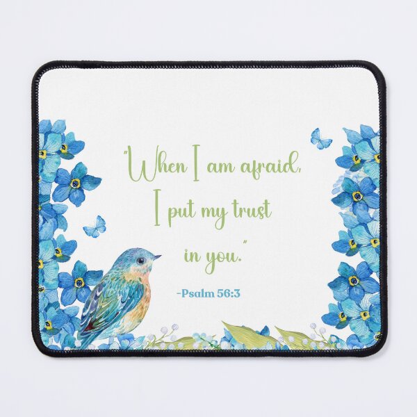 Item preview, "When I am afraid, I put my trust in you." Psalm 56:3 JW 2024 Year Text designed and sold by Kishaprints.