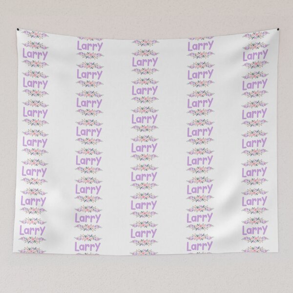 Item preview, Purple Flower Larry Name Label designed and sold by NormadWorld.