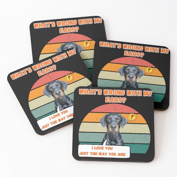 Item preview, Natural Ear Doberman, What's wrong with my ears? Design  designed and sold by LovelyHappyGift.