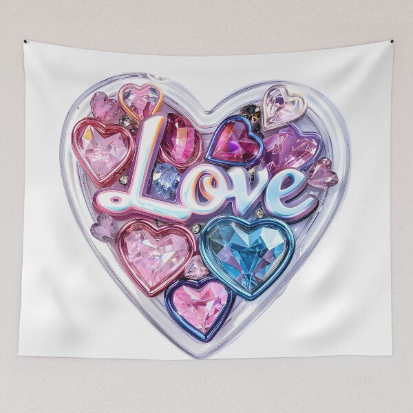 Item preview, Diamond Embrace: Love's Spectrum designed and sold by AI-Only Creations.