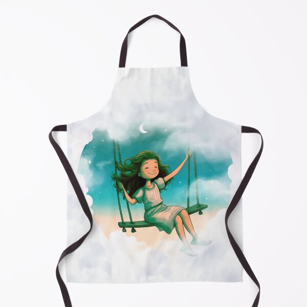 Item preview, Copy of Little girl swinging on moon designed and sold by msliewdesign.