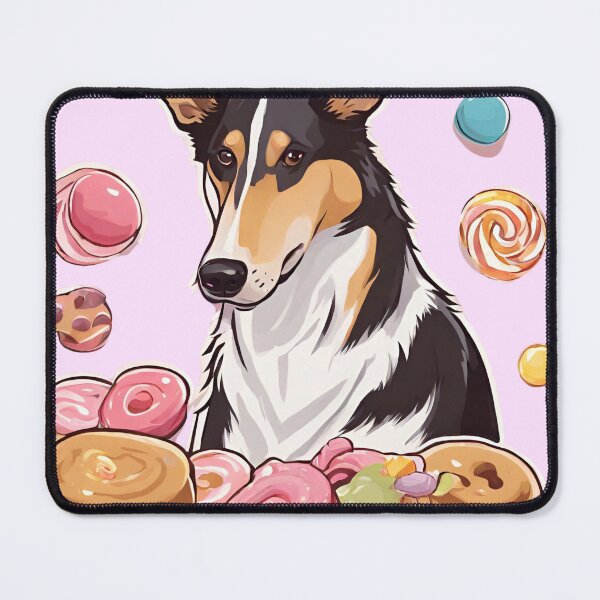 Item preview, Smooth Collie Dog And Sweets FASTFOODSANDDOGS designed and sold by GoodyPaws.