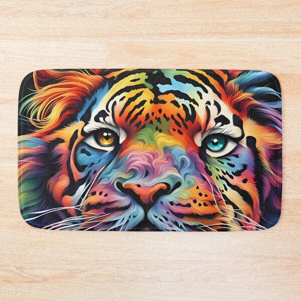 Item preview, Psychedelic Tiger designed and sold by DiscoGypsyFish.