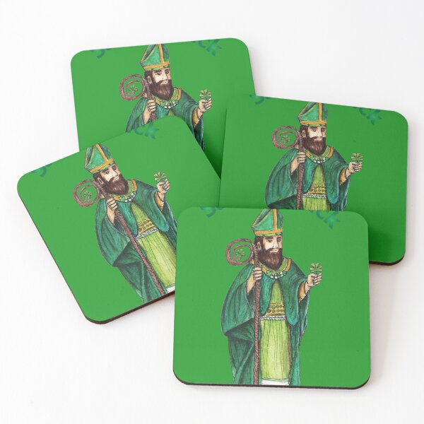 Item preview, Saint Patrick holding a clover explaining the mystery of the Holy Trinity designed and sold by Rafa-MB.
