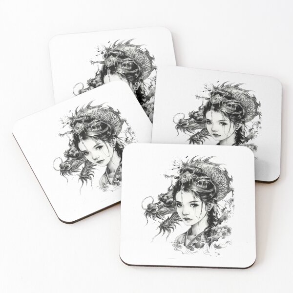 Item preview, Highly Detailed Japanese Tattoo Style Art designed and sold by Lucy Goosy Art.