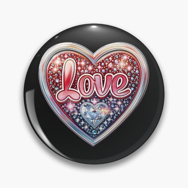 Item preview, Diamond Heart: Vibrant Affection designed and sold by AI-Only Creations.