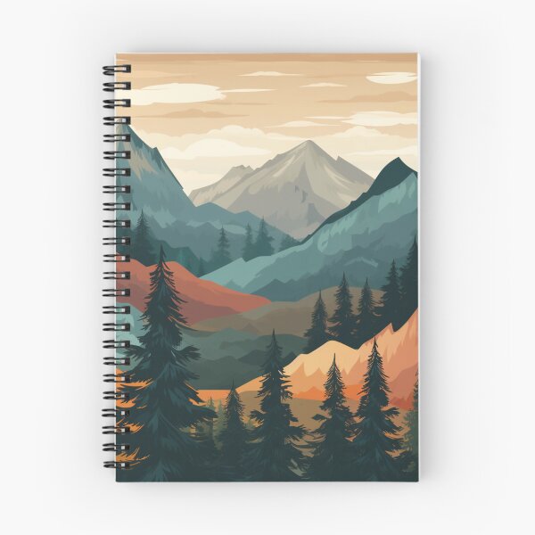 Item preview, Mountain Landscape Pattern  designed and sold by NicolasGlowArt.