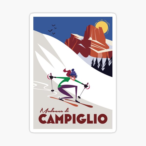 Item preview, Madonna di Campiglio ski poster designed and sold by GAGodel.