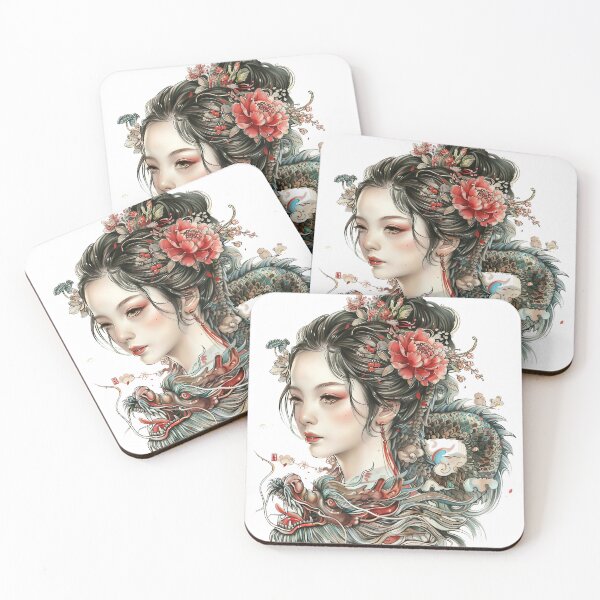 Item preview, Highly Detailed Japanese Tattoo Style Art designed and sold by Lucy Goosy Art.