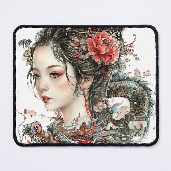 Item preview, Highly Detailed Japanese Tattoo Style Art designed and sold by Lucy Goosy Art.