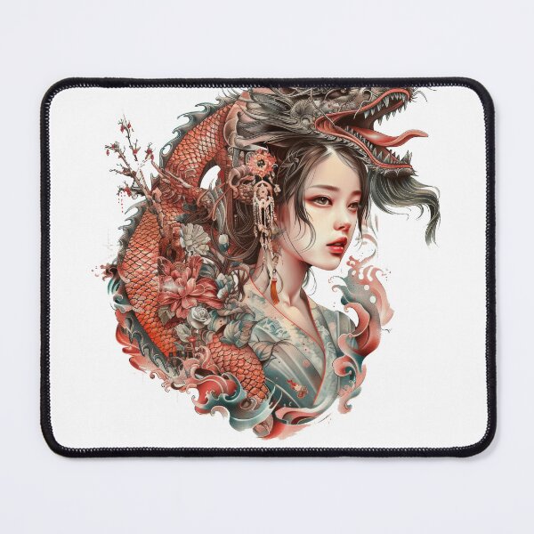 Item preview, Highly Detailed Japanese Tattoo Style Art designed and sold by Lucy Goosy Art.