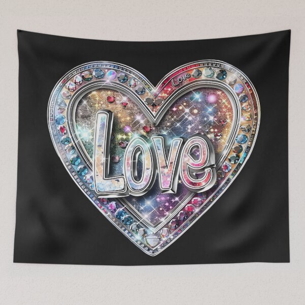 Item preview, Dazzling Affection: Heart's Glow designed and sold by AI-Only Creations.