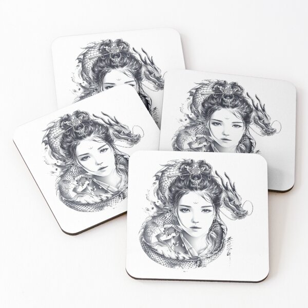 Item preview, Highly Detailed Japanese Tattoo Style Art designed and sold by Lucy Goosy Art.