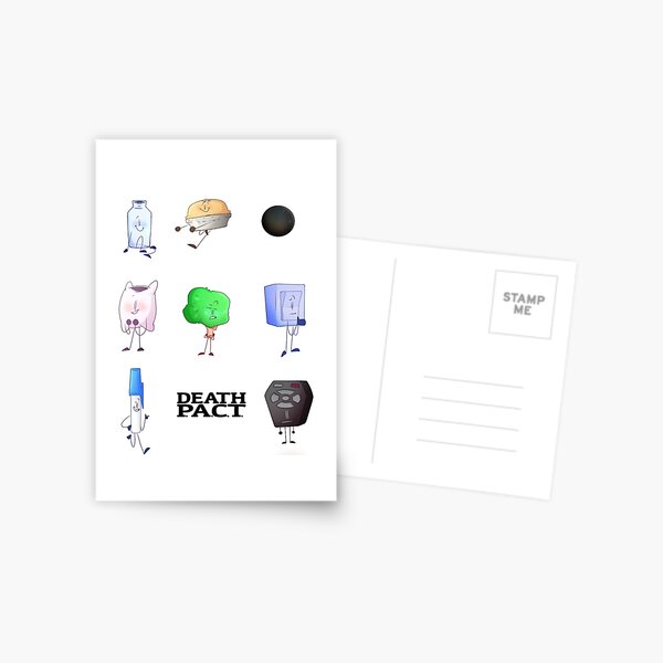 BFB Death Pact Team Sticker Pack (Plain Assets) Poster for Sale