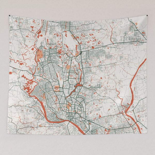 Item preview, Dhaka City Map of Bangladesh  - Bohemian designed and sold by deMAP.