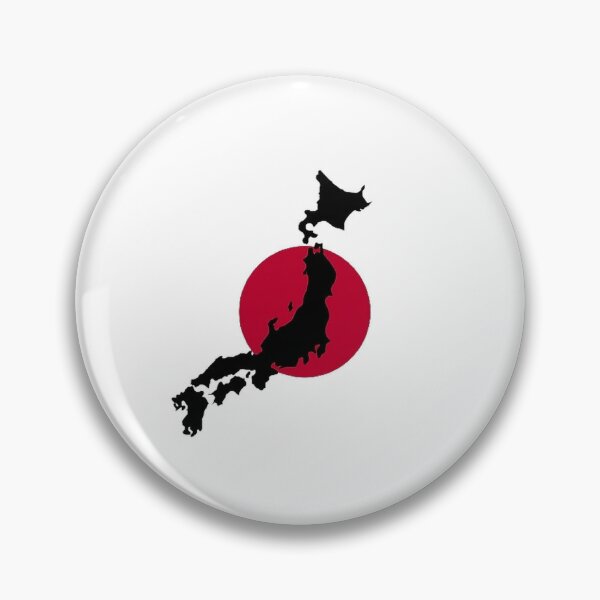 Item preview, Japan Map with Rising Sun designed and sold by gliyj.