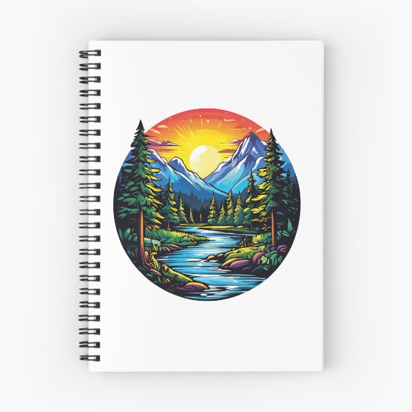 Item preview, Peaceful scene amidst green forests designed and sold by Ink-Kreativ.
