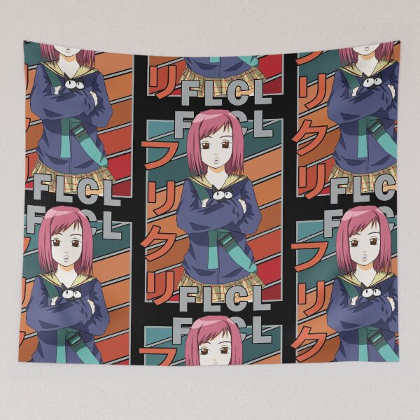 Item preview, Mamimi Samejima FLCL Retro Stripe Design designed and sold by Wafusaurus.