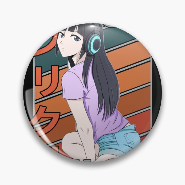 Item preview, Eri Ninamori FLCL Retro Stripe Design designed and sold by Wafusaurus.