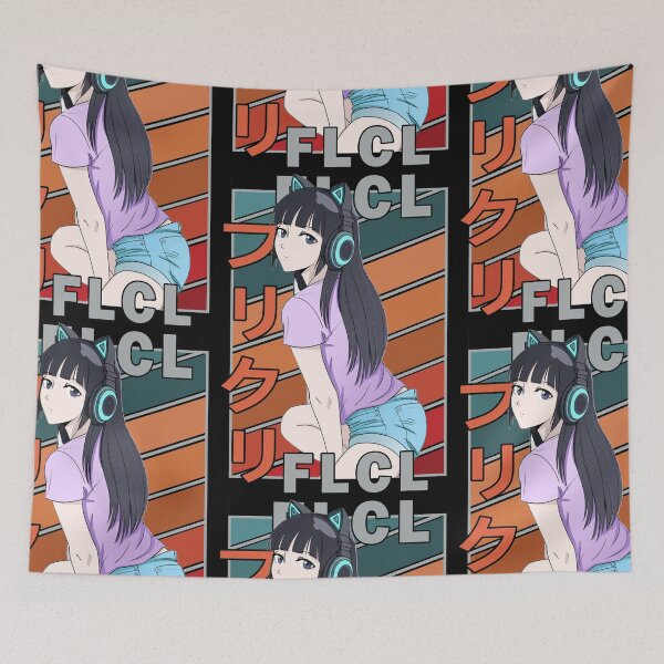 Item preview, Eri Ninamori FLCL Retro Stripe Design designed and sold by Wafusaurus.