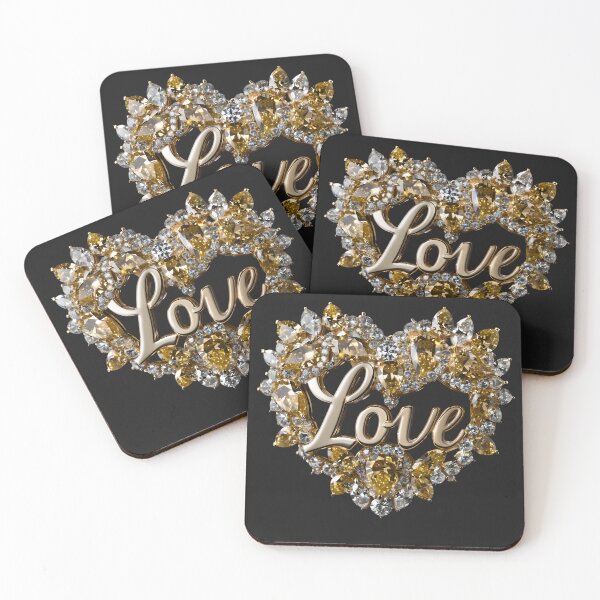 Item preview, Love's Brilliance: Diamond Heart designed and sold by AI-Only Creations.