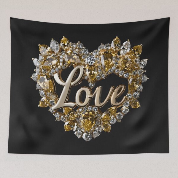 Item preview, Love's Brilliance: Diamond Heart designed and sold by AI-Only Creations.
