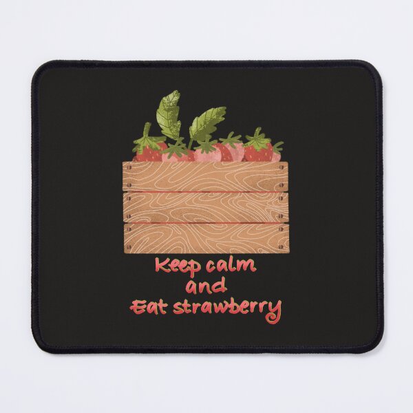 Item preview, Keep calm and eat strawberry  designed and sold by pinkyfish1010.