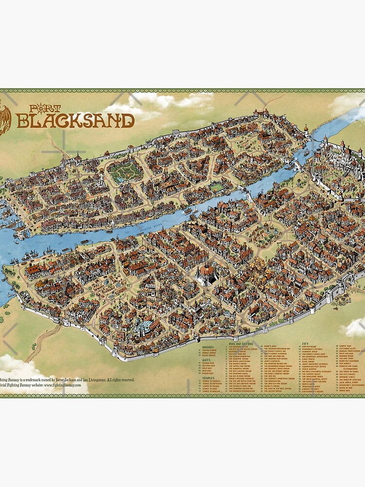 Thumbnail 3 of 3, Tapestry, Port Blacksand: City of Thieves designed and sold by qpiii.
