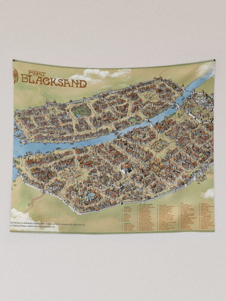 Thumbnail 2 of 3, Tapestry, Port Blacksand: City of Thieves designed and sold by qpiii.