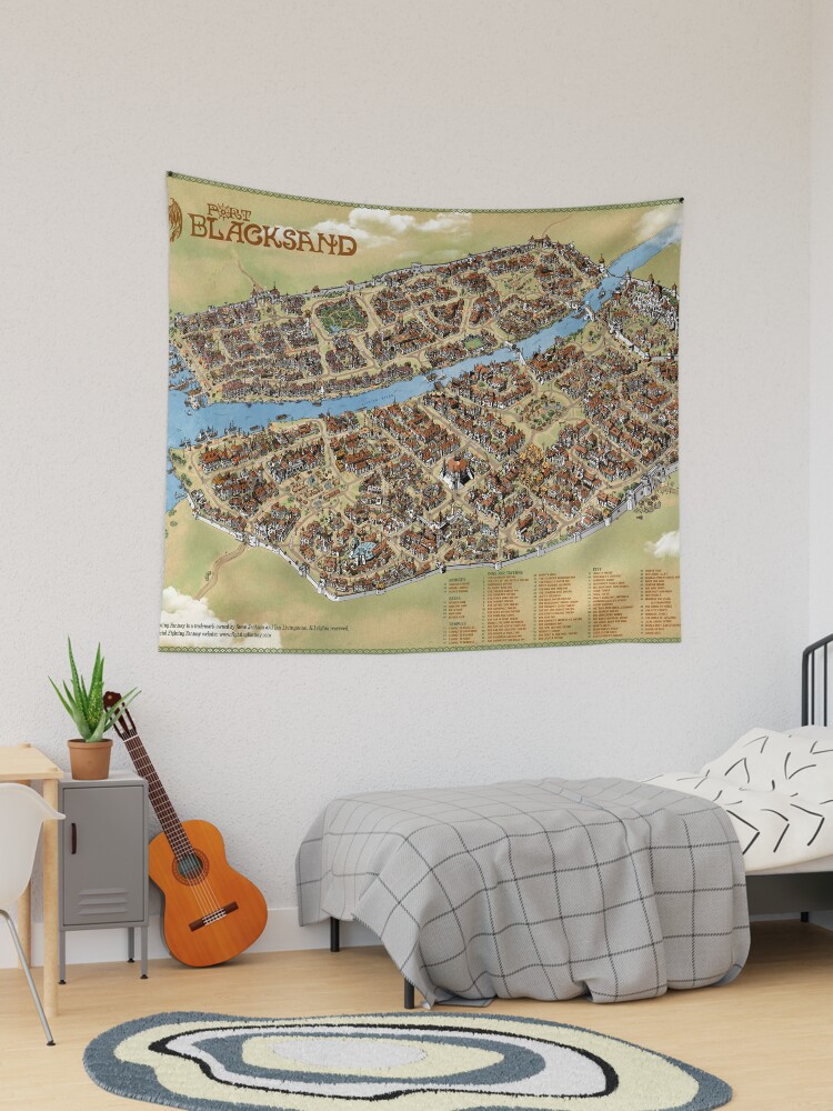 Thumbnail 1 of 3, Tapestry, Port Blacksand: City of Thieves designed and sold by qpiii.