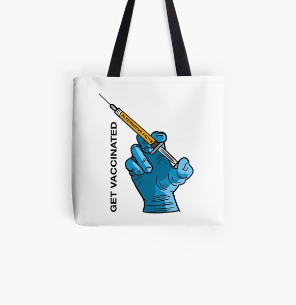 Vaccinate Yourself All Over Print Tote Bag