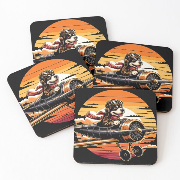 Item preview, pilot dog ,sunset designed and sold by panshop20.