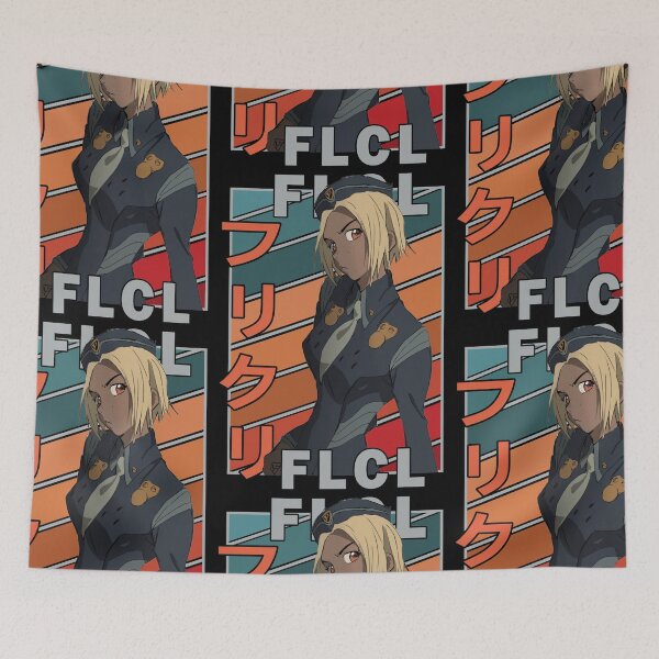 Item preview, Lieutenant Kitsurubami FLCL Retro Stripe Design designed and sold by Wafusaurus.