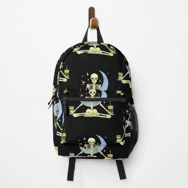 Item preview, Skeleton Doing Yoga And Drinking Coffee Meditation designed and sold by rutaiulae71.