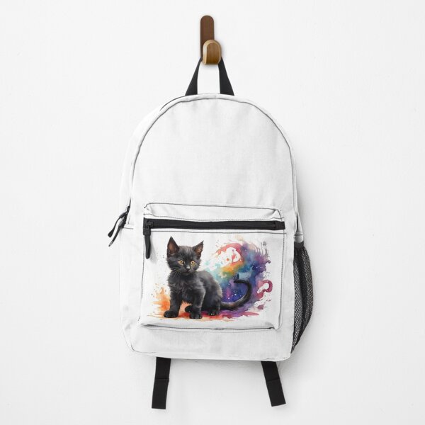Item preview, a black kitten with bright colors designed and sold by Rose Design & Photos.