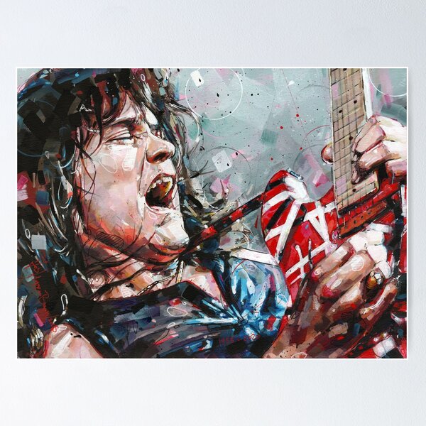 Item preview, Eddie van Halen painting designed and sold by GalleryKauffeld.