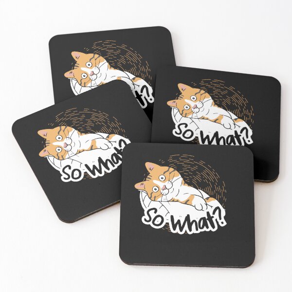 Item preview, So What?  Cat on the pillow designed and sold by dmtdc.