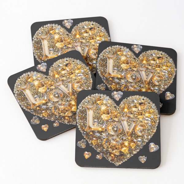 Item preview, Glistening Love: Heart's Radiance designed and sold by AI-Only Creations.