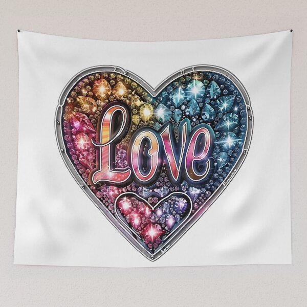 Item preview, Diamond Glow: Heart's Affection designed and sold by AI-Only Creations.