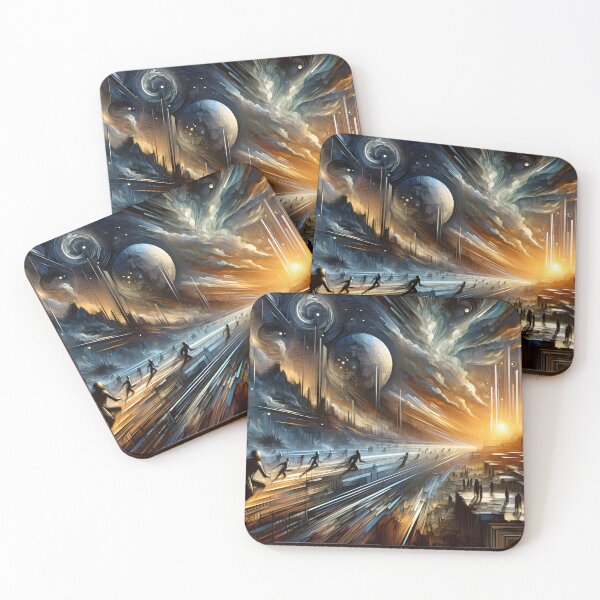 Item preview, Dawn of Epochs – Futuristic Dystopian Cave Art designed and sold by BeNiceOrDie.