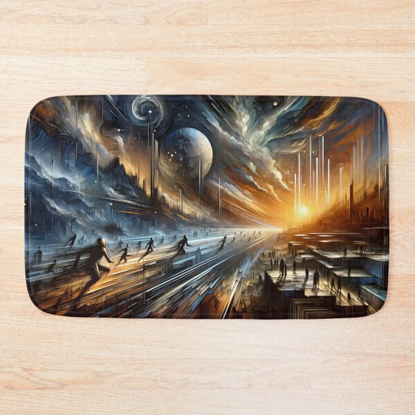 Item preview, Dawn of Epochs – Futuristic Dystopian Cave Art designed and sold by BeNiceOrDie.