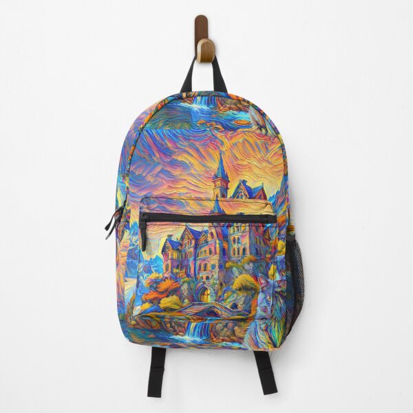 Item preview, Stylised castle and cat. DeepDream designed and sold by blackhalt.
