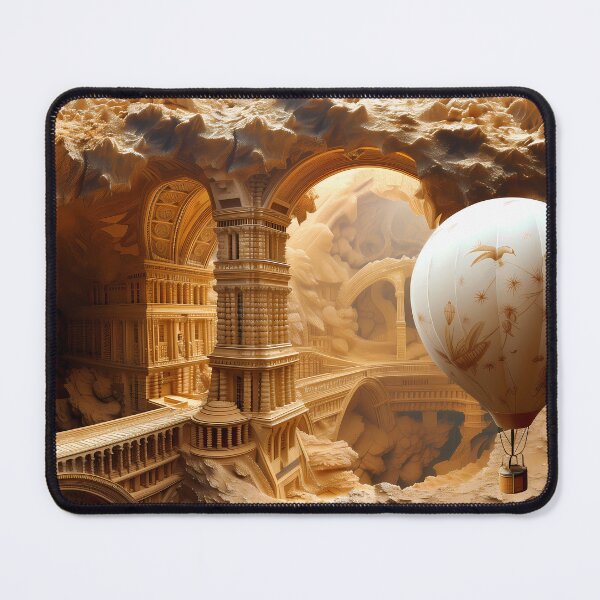 Item preview, Enchanted Desert Balloon Voyage - Fantasy Art designed and sold by Asymoney.