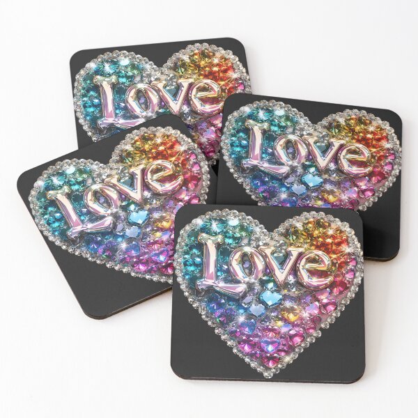 Item preview, Golden Love: Heart's Glimmer designed and sold by AI-Only Creations.